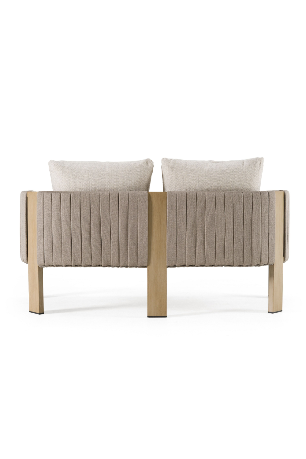Outdoor Gray Rope Loveseat | OROA Modern Salvora | Oroa.com