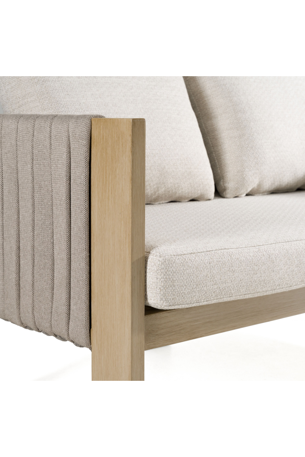 Outdoor Gray Rope Loveseat | OROA Modern Salvora | Oroa.com