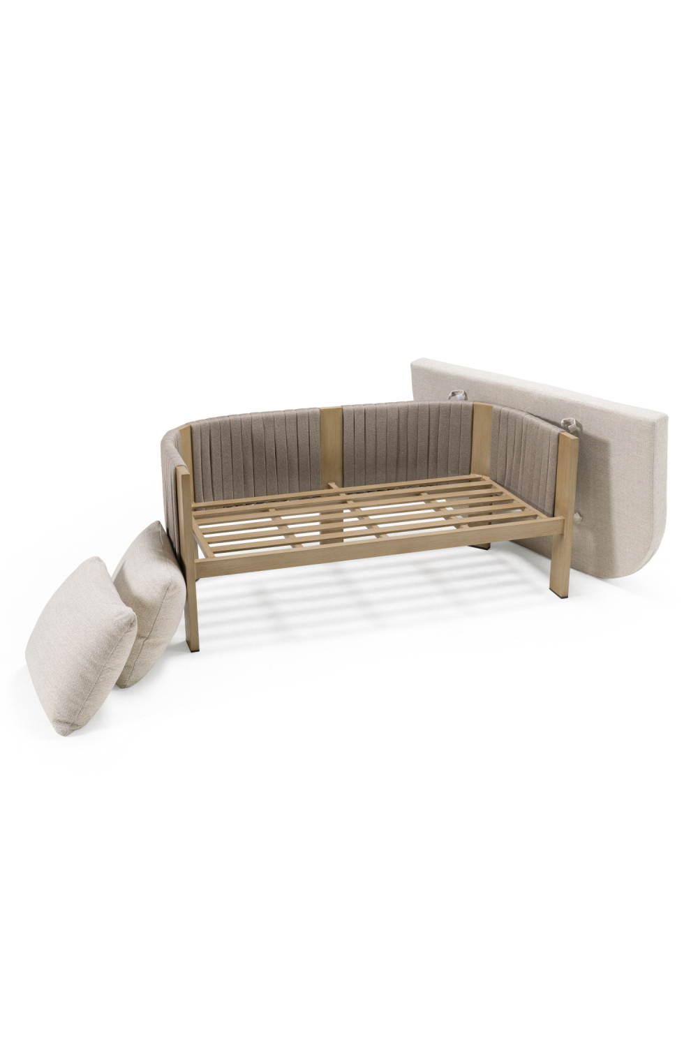 Outdoor Gray Rope Loveseat | OROA Modern Salvora | Oroa.com