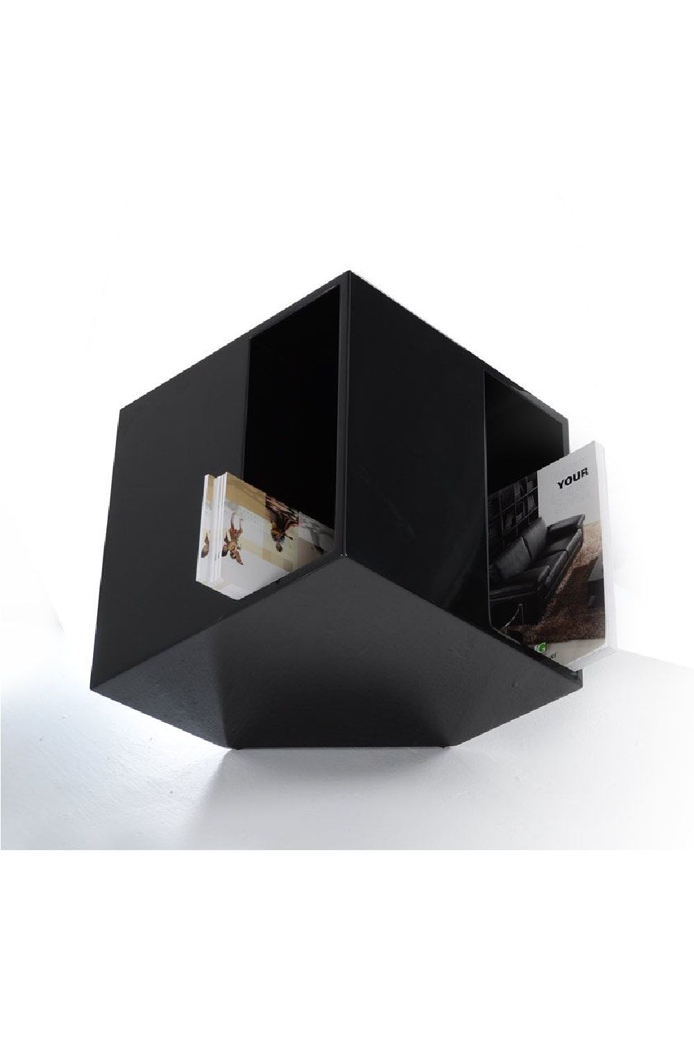 Tilted Cube Magazine Holder End Table | OROA Modern Book | Oroa.com