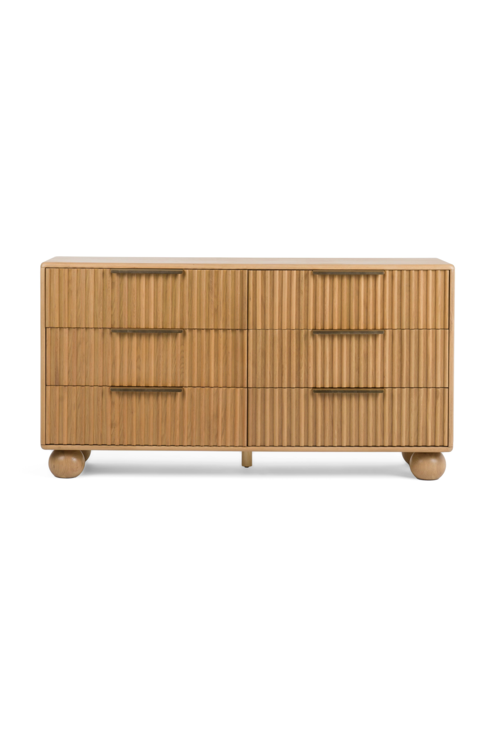 Fluted Oak 6-Drawer Dresser | OROA Modern Winters | Oroa.com
