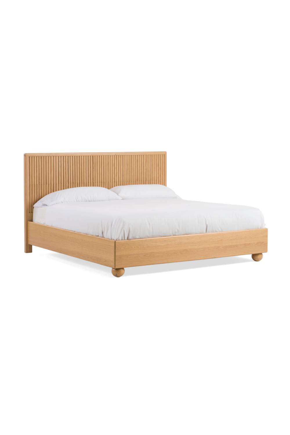 Fluted Oak Bed | OROA Modern Winters | Oroa.com
