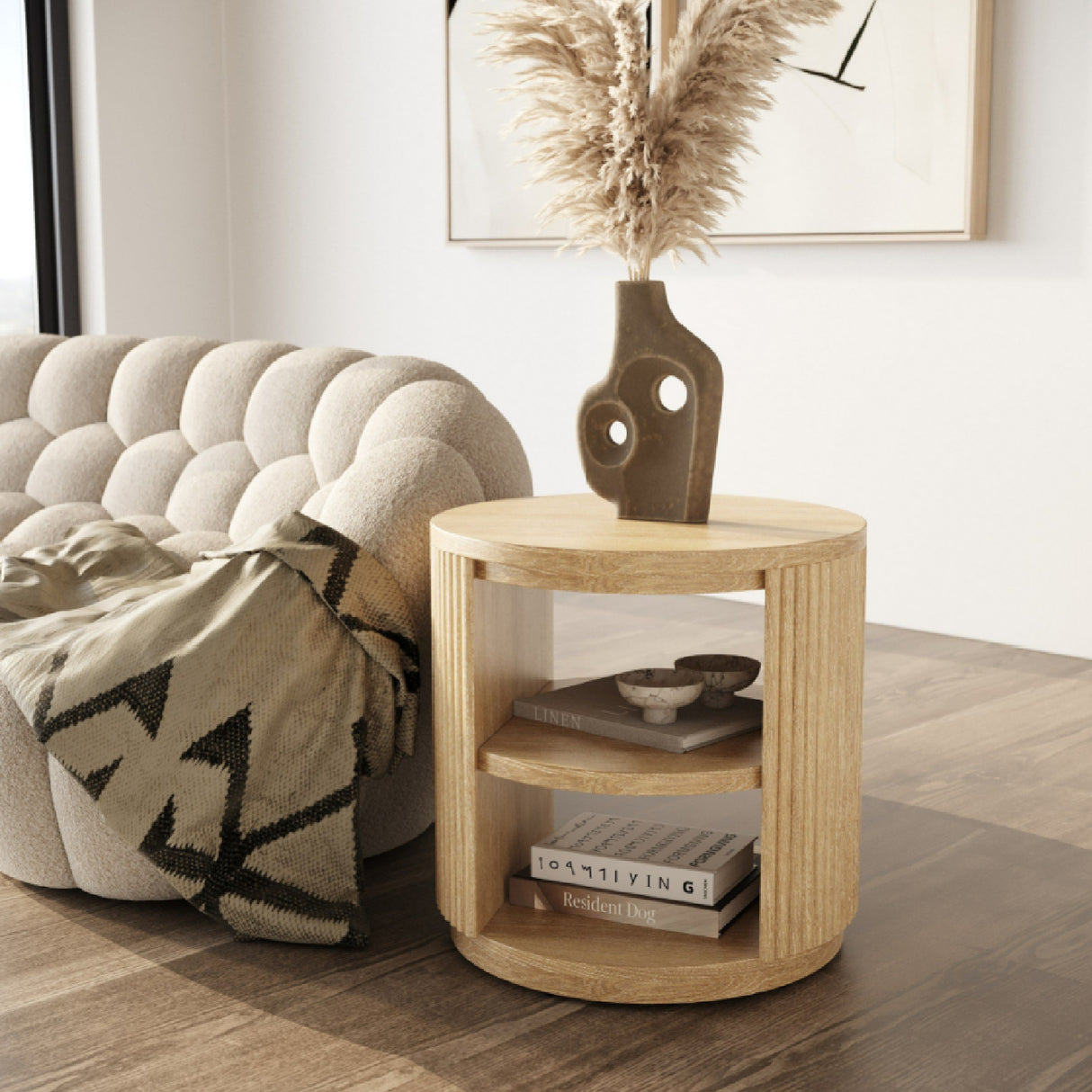 Natural Acacia End Table | Oroa.com