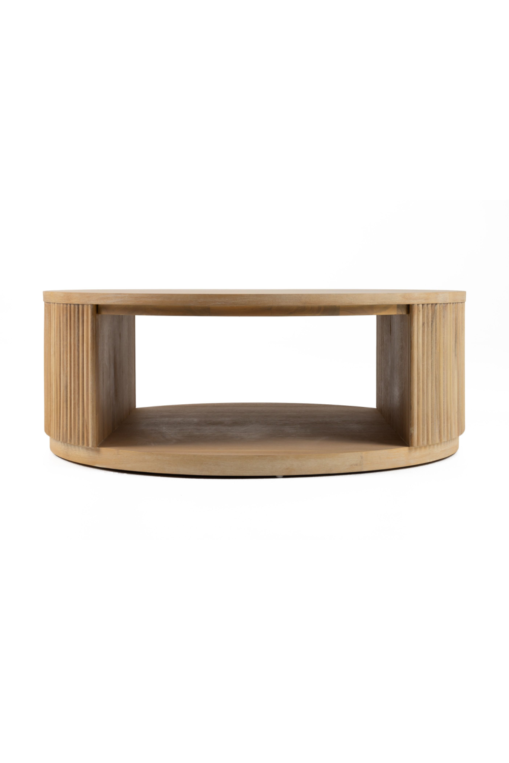 Natural Acacia Round Coffee Table | OROA Modern Jacobson | Oroa.com