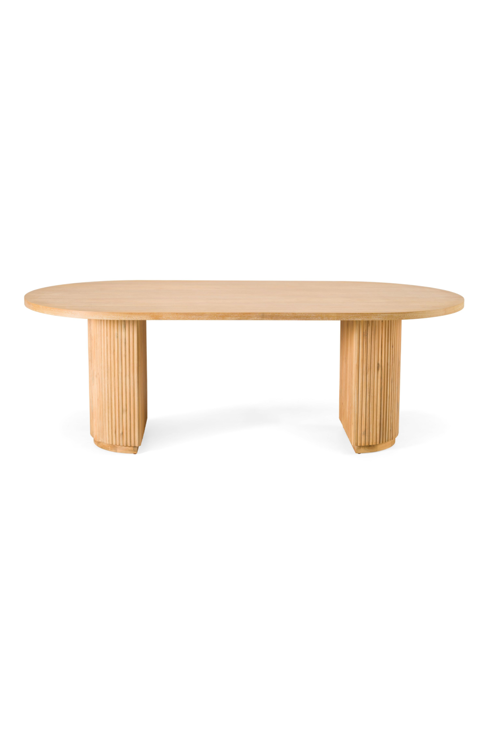 Natural Acacia Oval Dining Table | OROA Modern Jacobson | Oroa.com