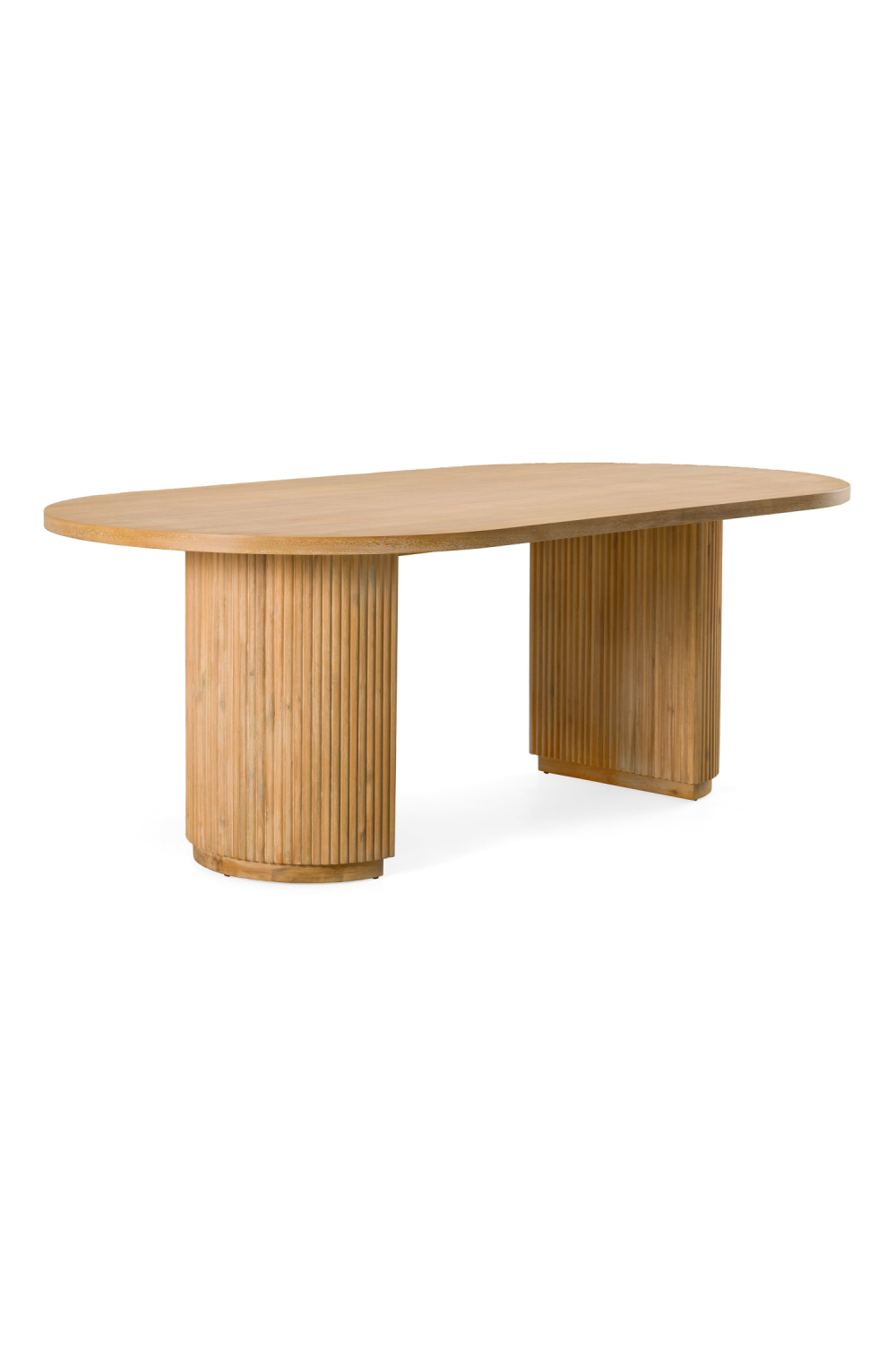 Natural Acacia Oval Dining Table | OROA Modern Jacobson | Oroa.com