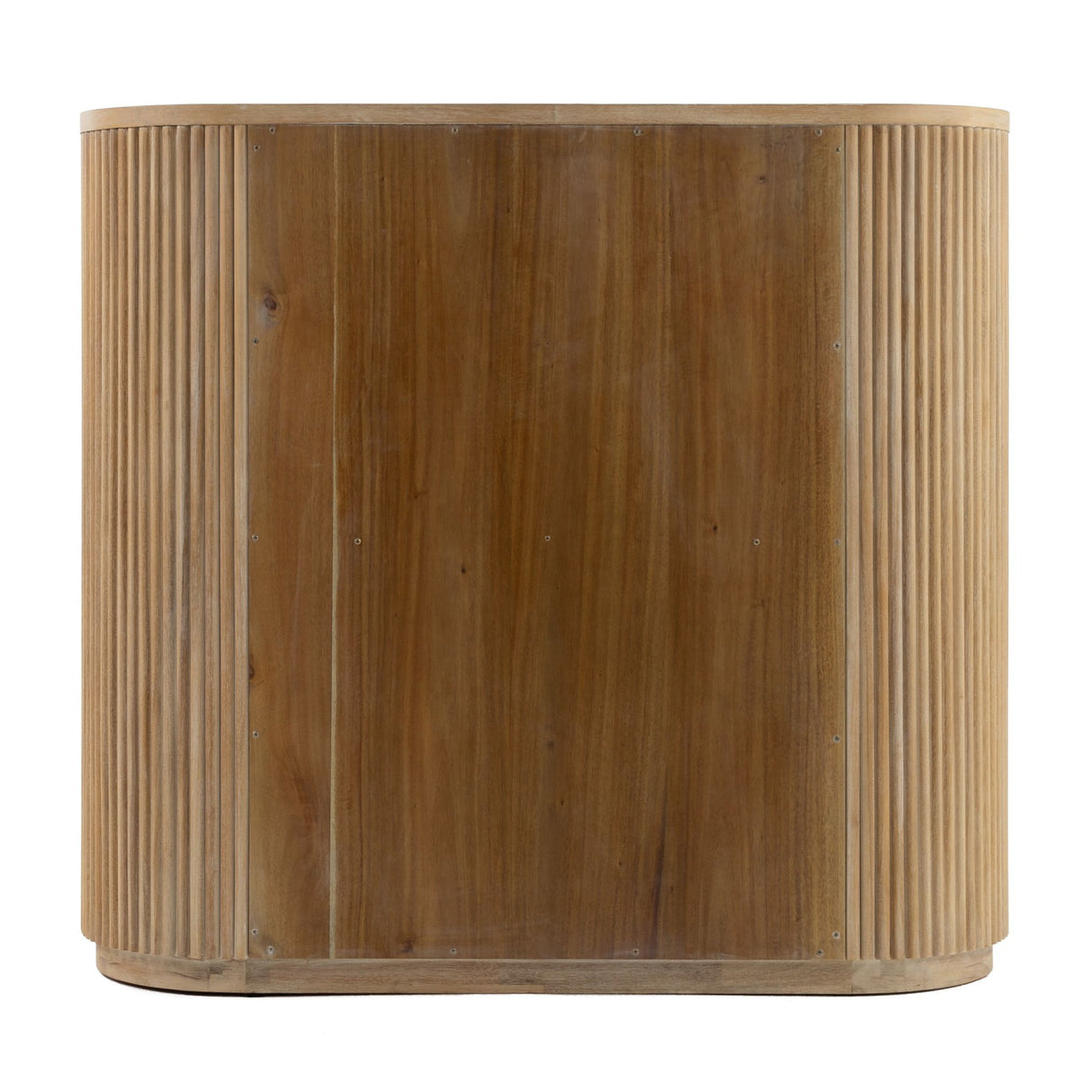 Ribbed Natural Acacia 4-Drawer Chest | Oroa.com
