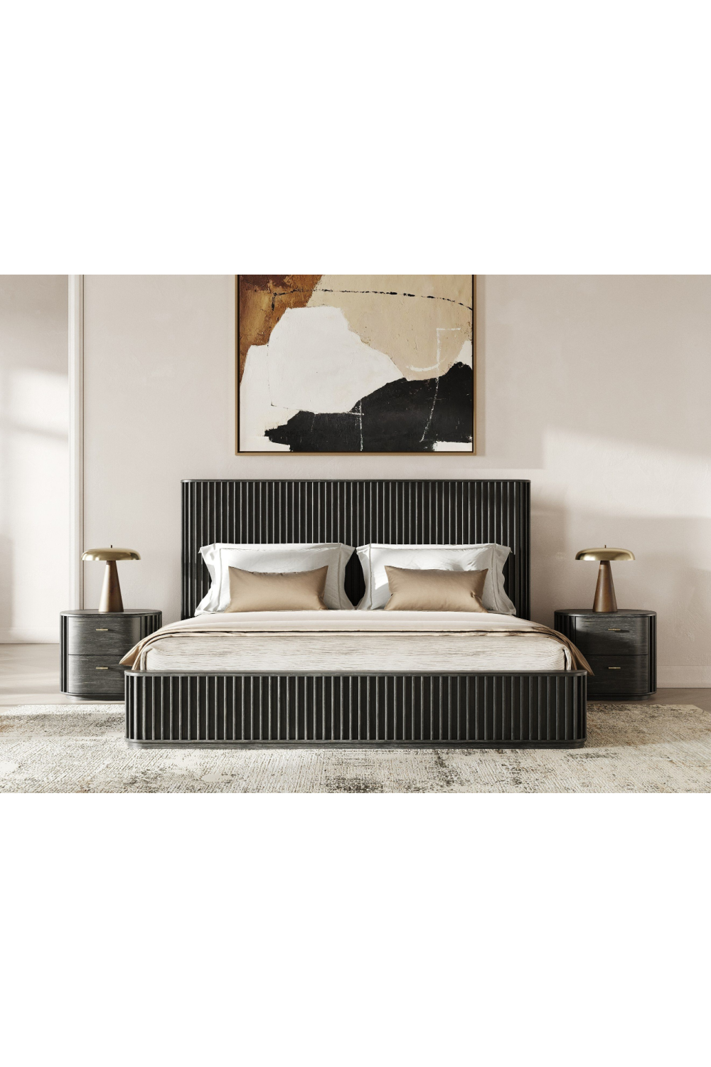 Solid Acacia 2-Drawer Nightstand | OROA Modern Fields | Oroa.com