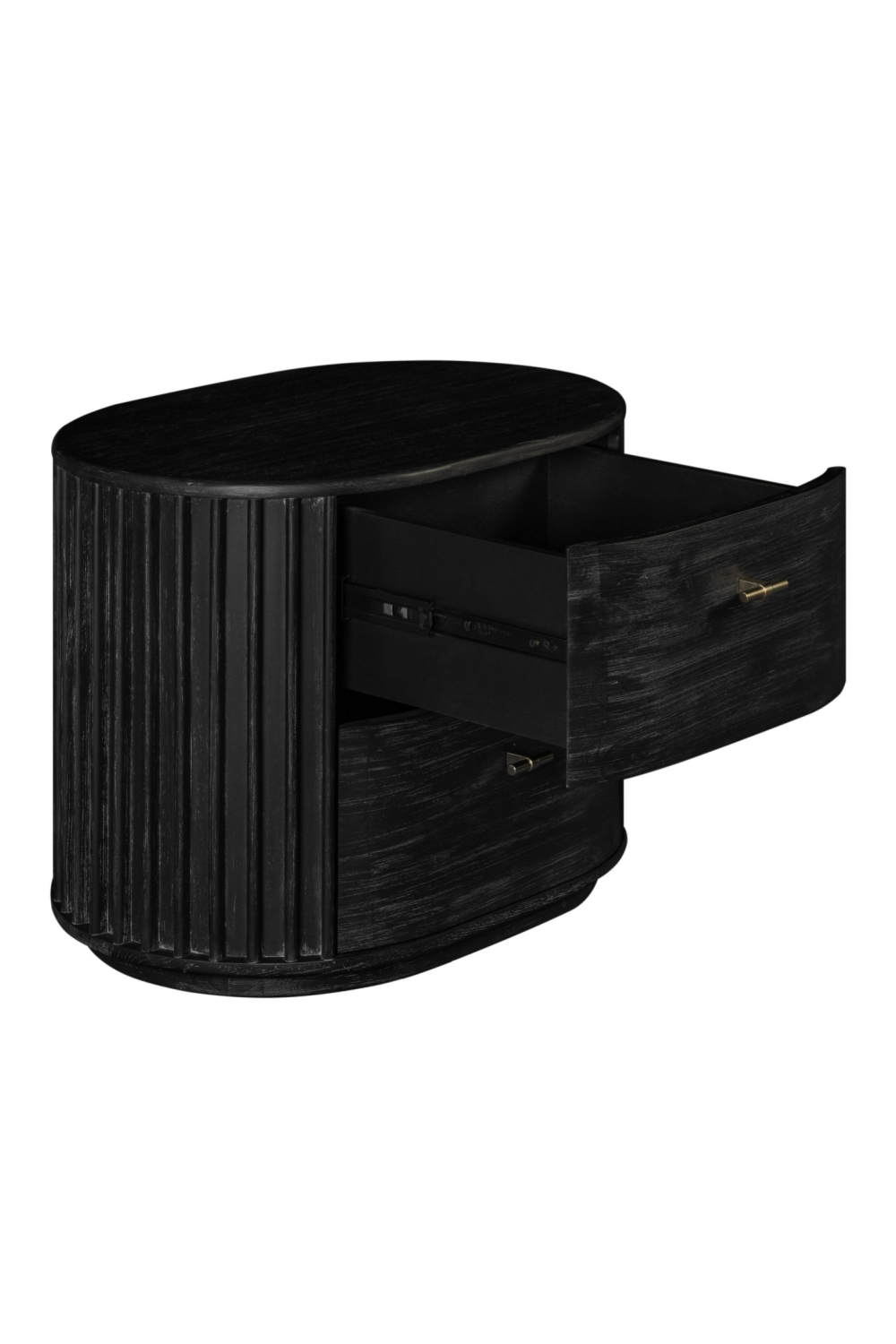 Solid Acacia 2-Drawer Nightstand | Oroa.com