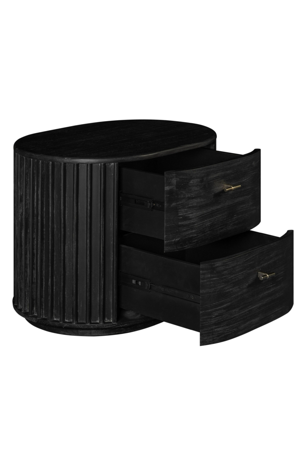 Solid Acacia 2-Drawer Nightstand | OROA Modern Fields | Oroa.com