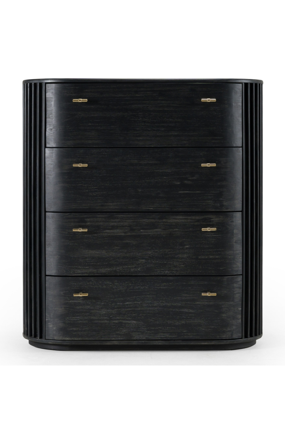 Black Acacia 4-Drawer Chest | OROA Modern Fields | Oroa.com
