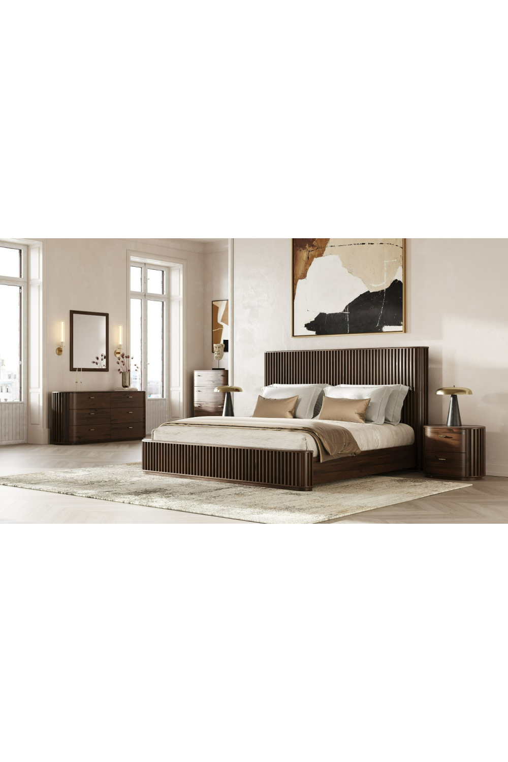 Solid Acacia 2-Drawer Nightstand | Oroa.com