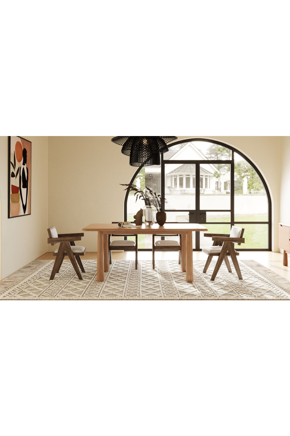 Natural Acacia Dining Table | Oroa.com