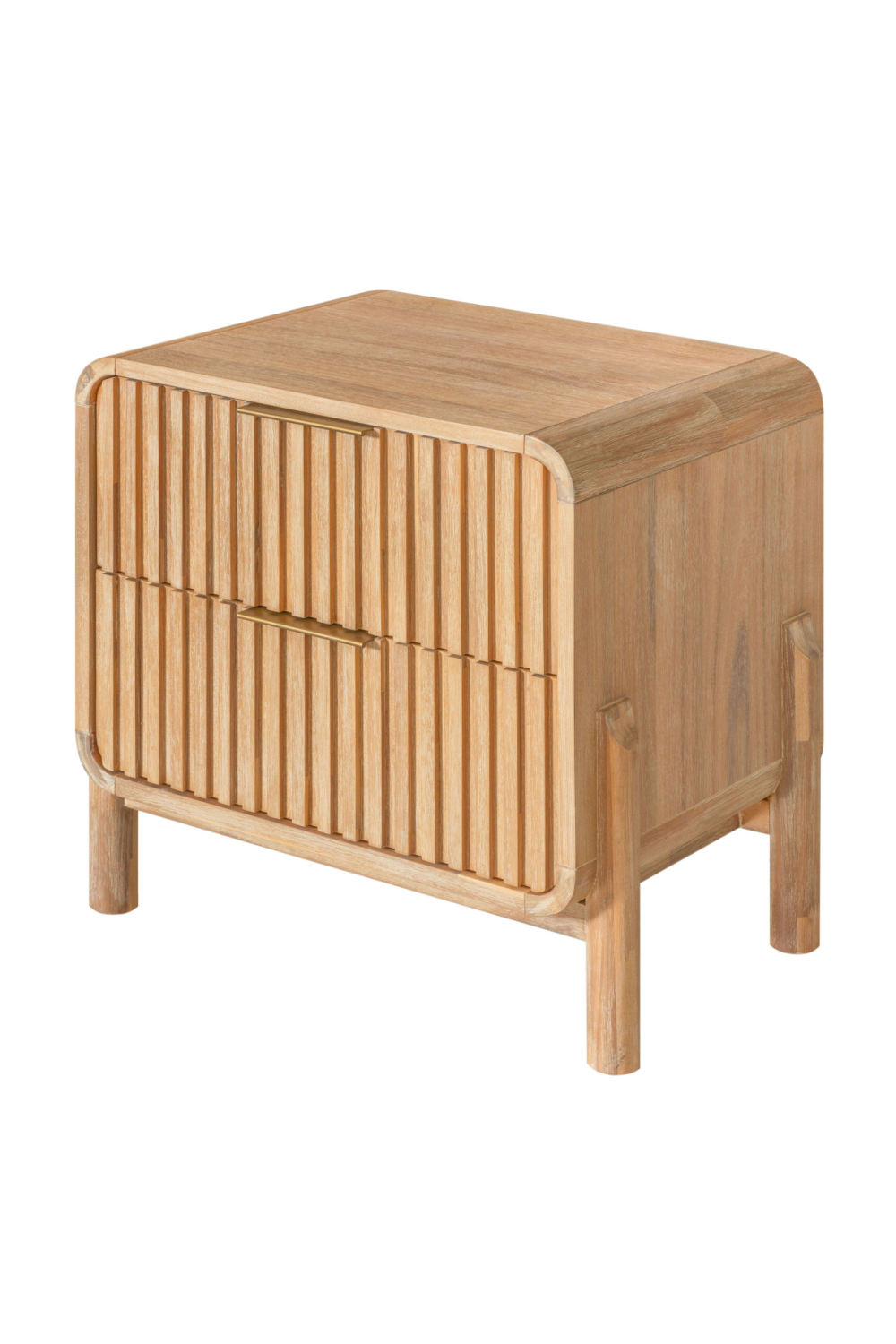 Natural Oak 2-Drawer Nightstand | OROA Modern Mikala | Oroa.com