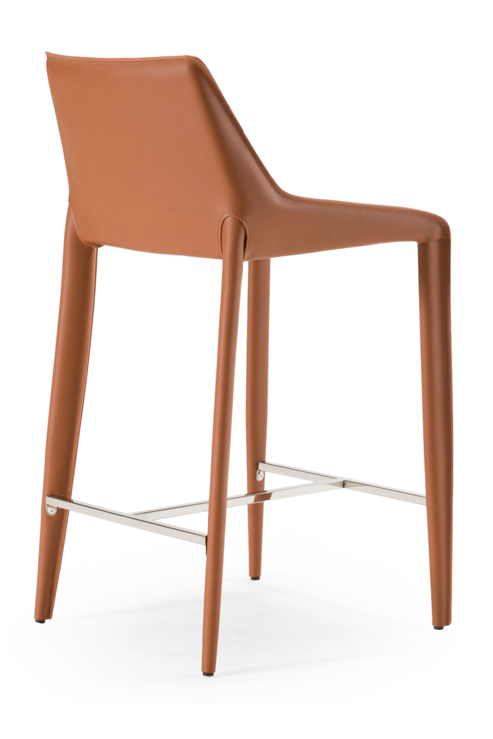 Saddle Leather Counter Stool | OROA Modern Halo | Oroa.com