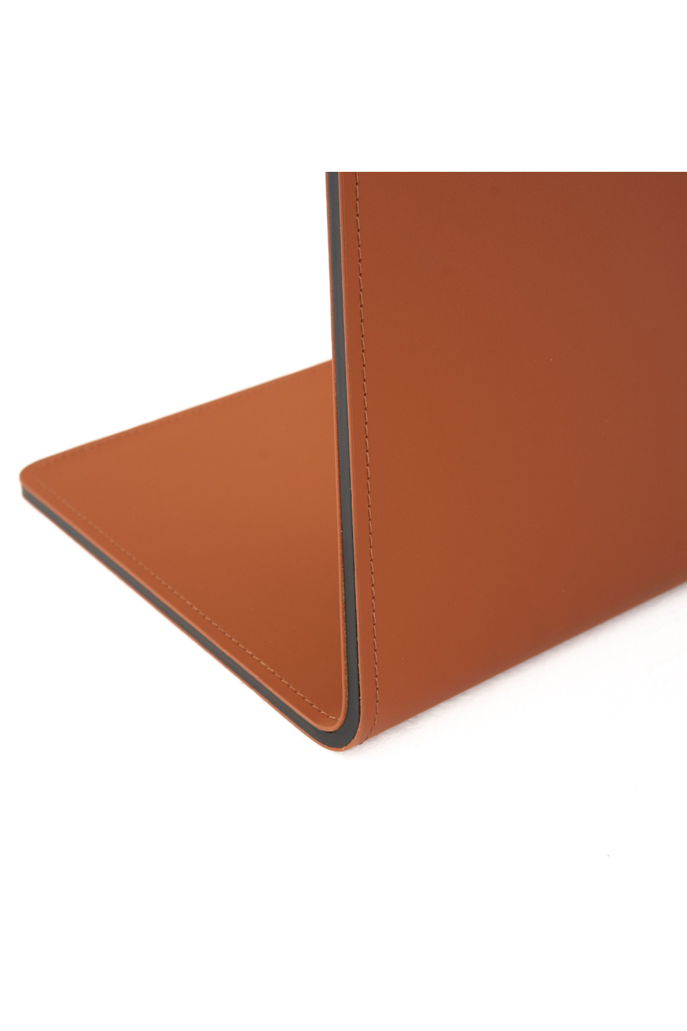 Orange Leather Base End Table | OROA Modern Merkel | Oroa.com