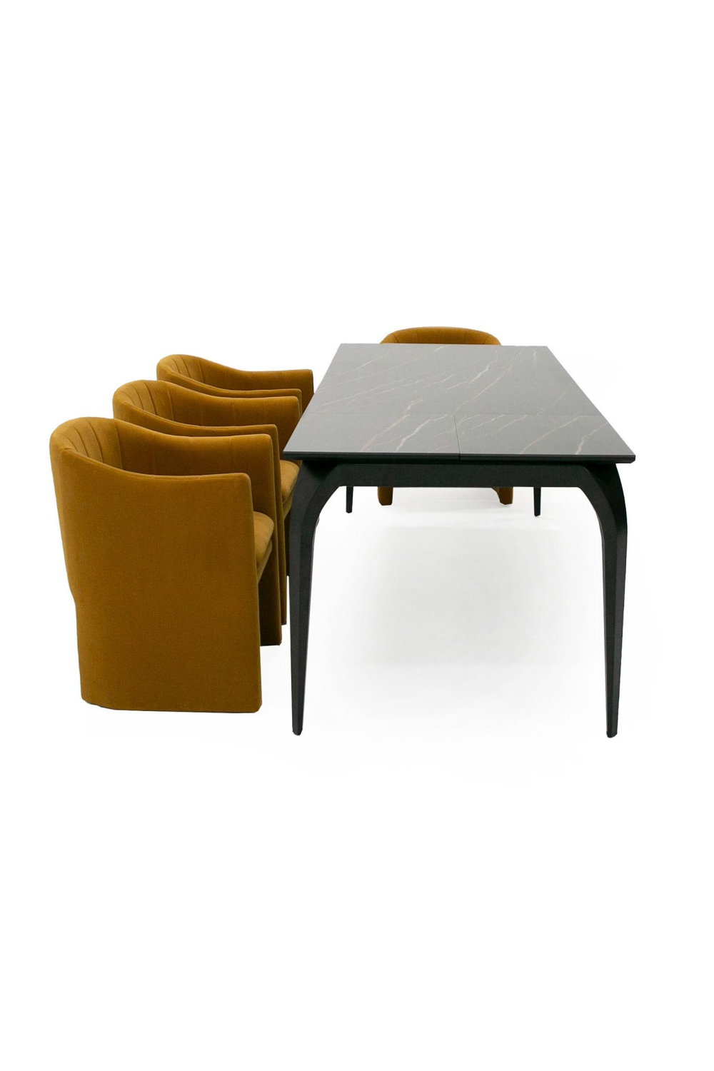 Black Ceramic Extendable Dining Table | Oroa.com