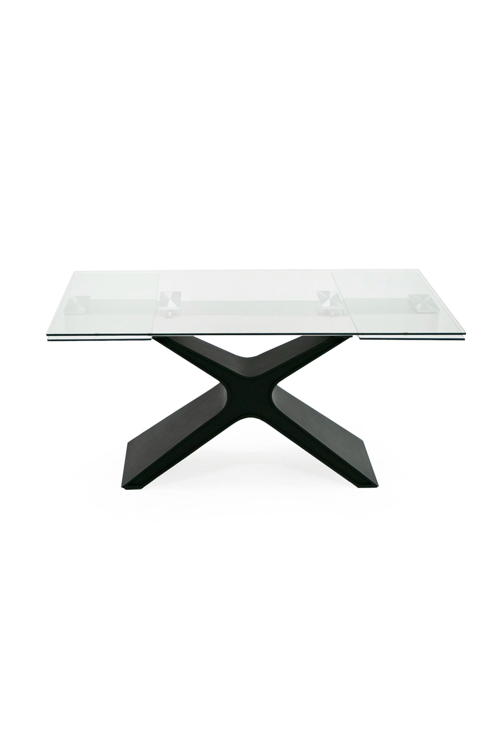 Black Glass Extendable Dining Table | Oroa.com