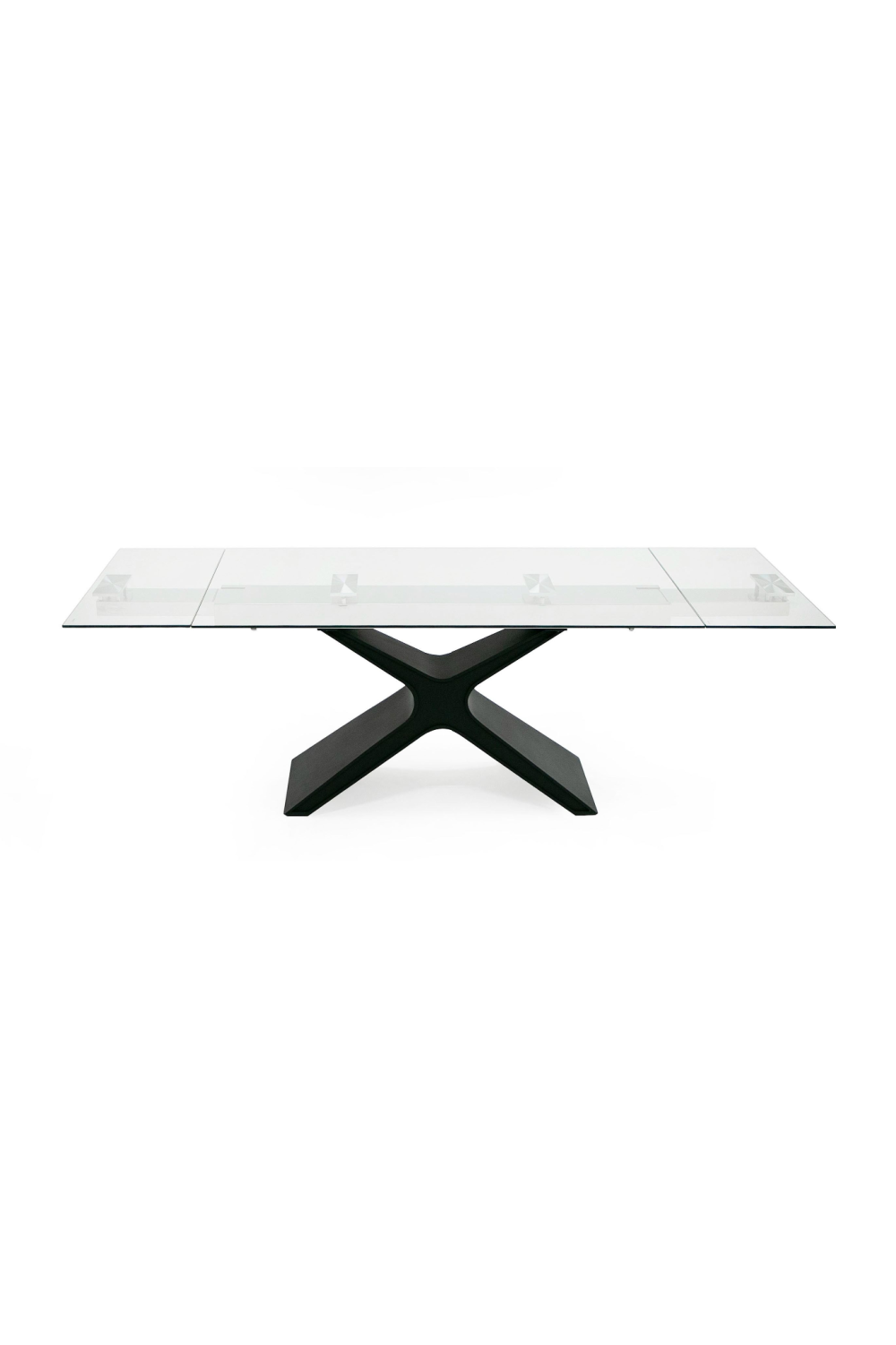 Black Glass Extendable Dining Table | OROA Modern Adler | Oroa.com