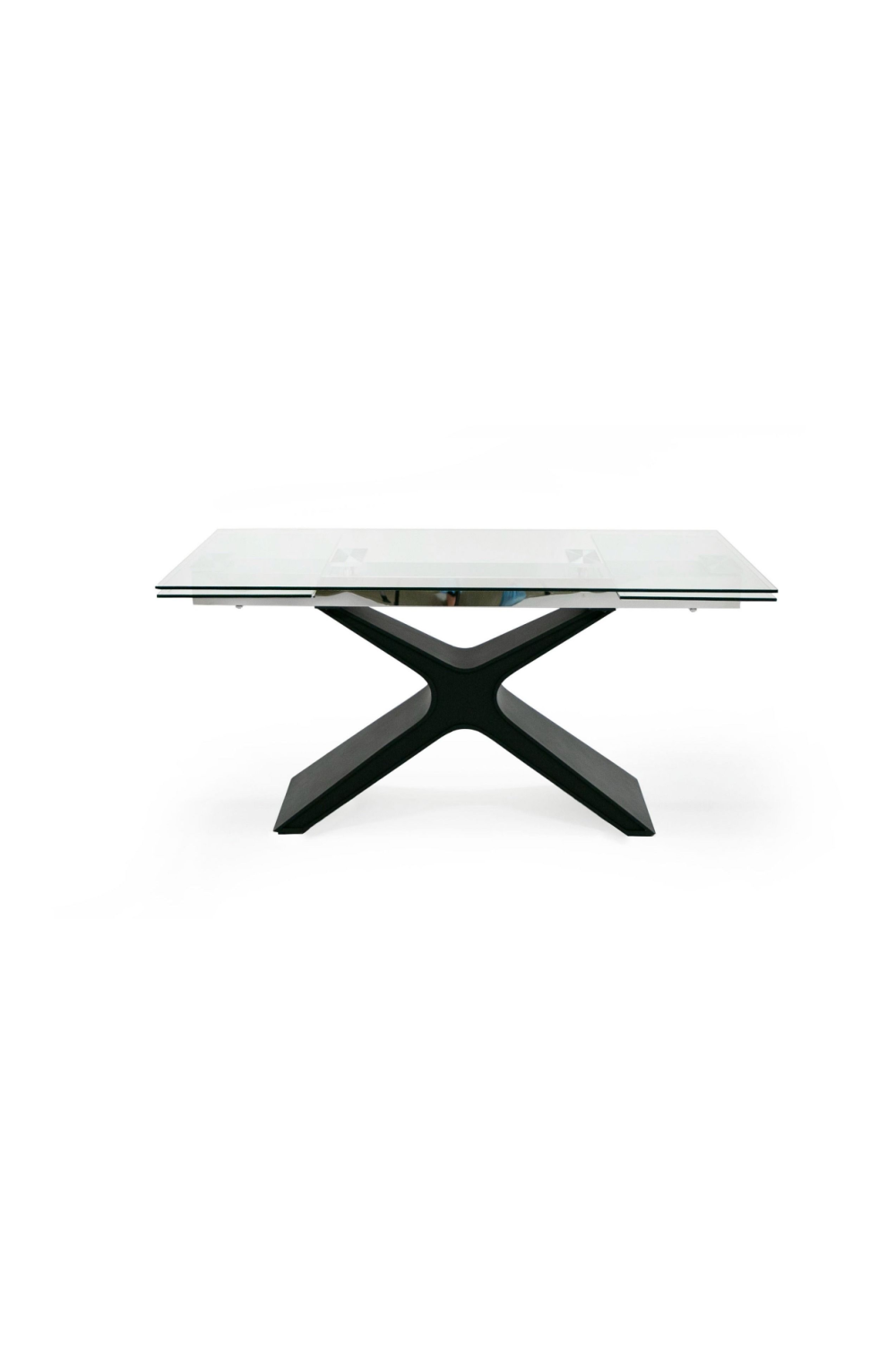 Black Glass Extendable Dining Table | Oroa.com