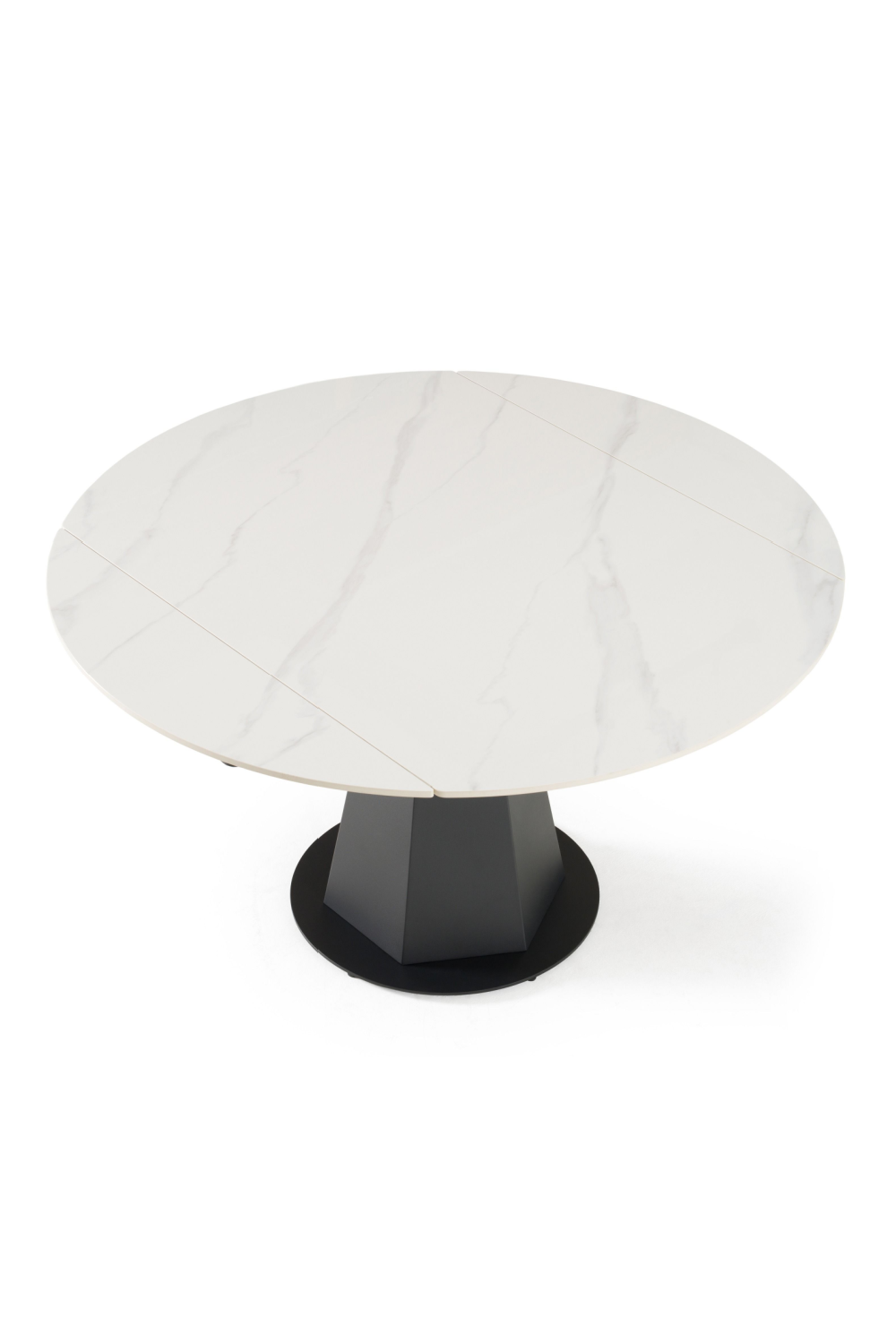 White Ceramic Extendable Dining Table | OROA Modern Barela | Oroa.com
