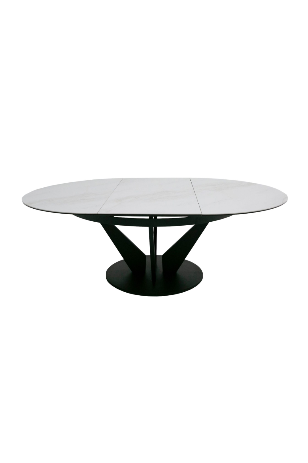 Black Ceramic Extendable Dining Table | Oroa.com