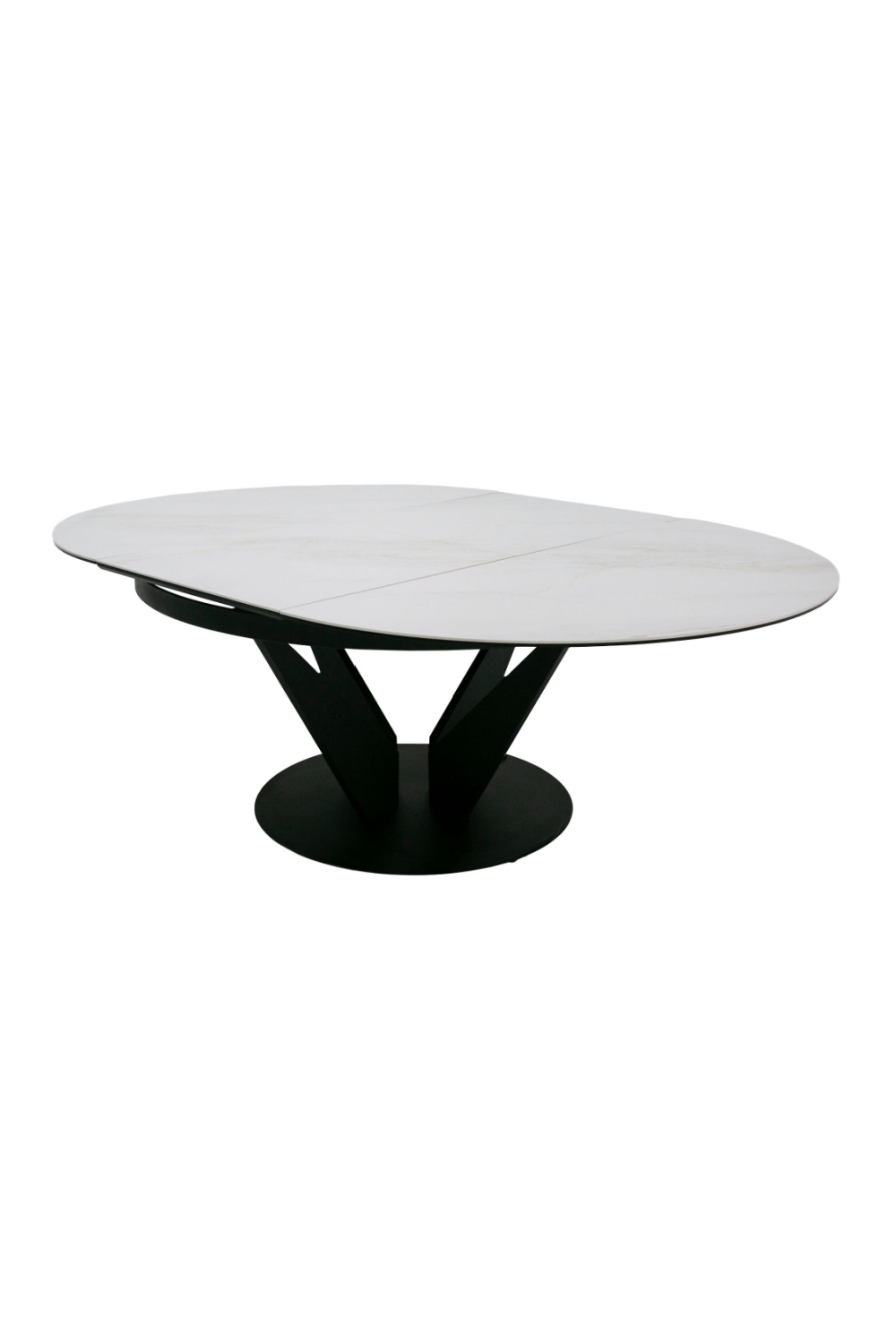 Black Ceramic Extendable Dining Table | Oroa.com