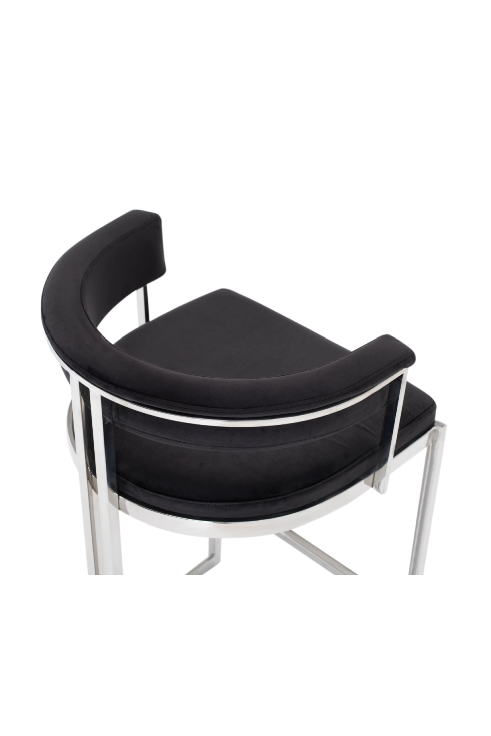 Black Velvet Counter Stool | Oroa.com