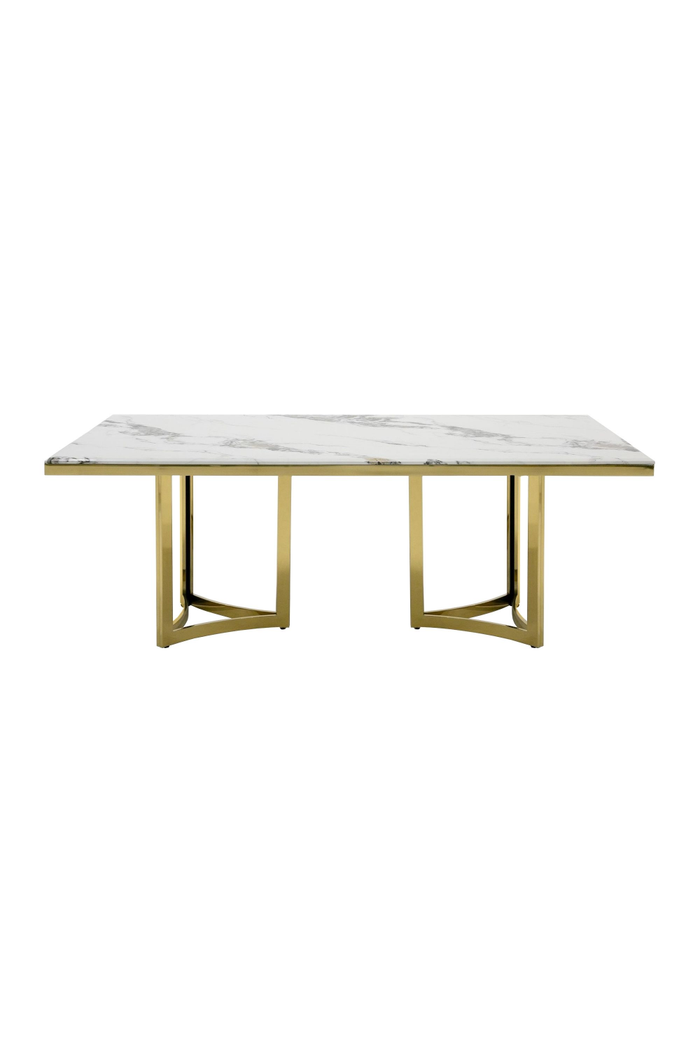 White Marble Top Dining Table | OROA Modern Loomis | Oroa.com