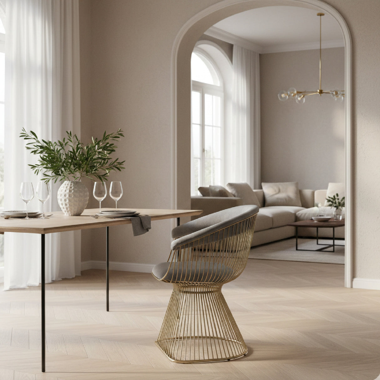 Windsor Back Velvet Dining Chair | Oroa.com