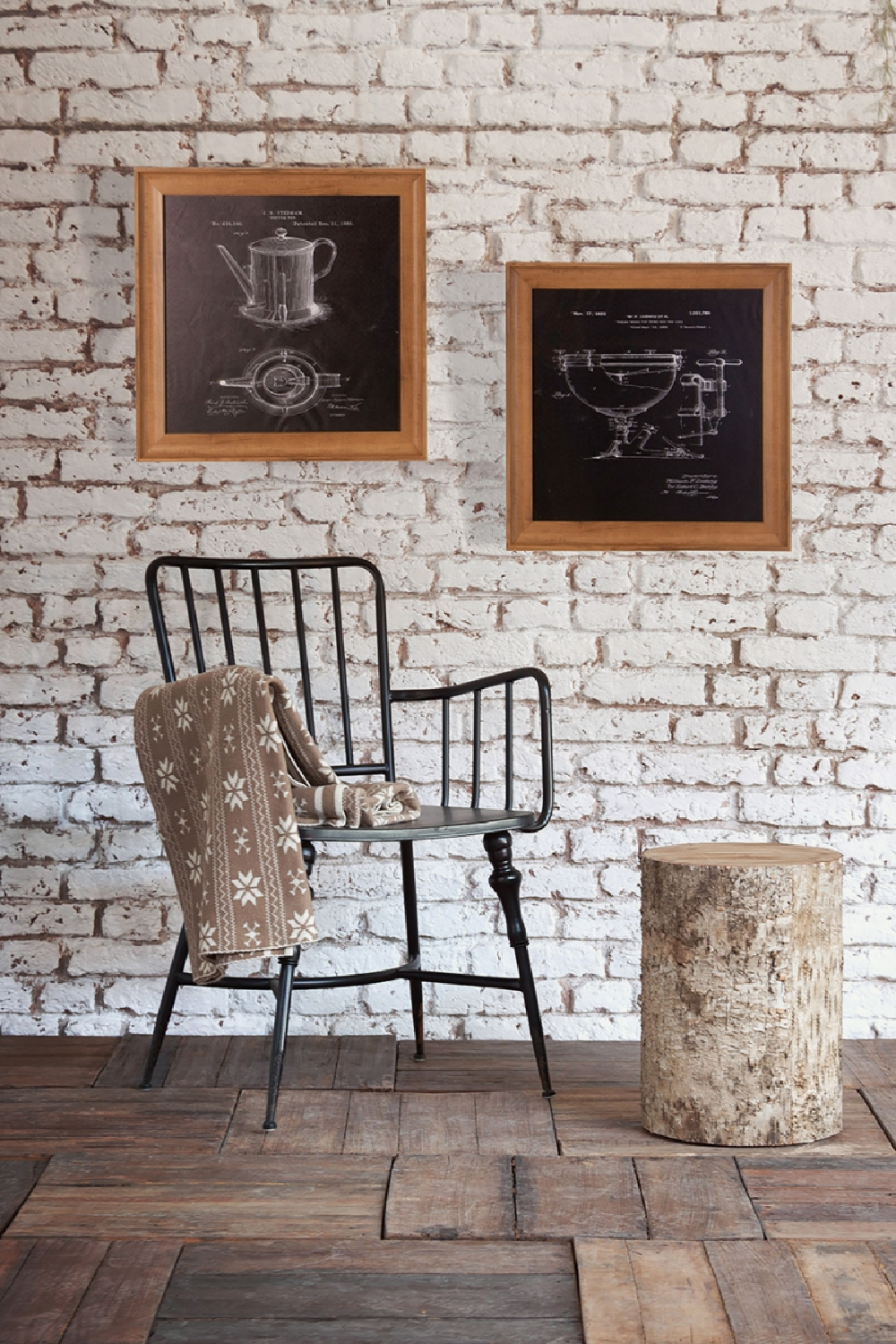 Brown Cotton Printed Plaid | Vical Home Snow | Oroa.com