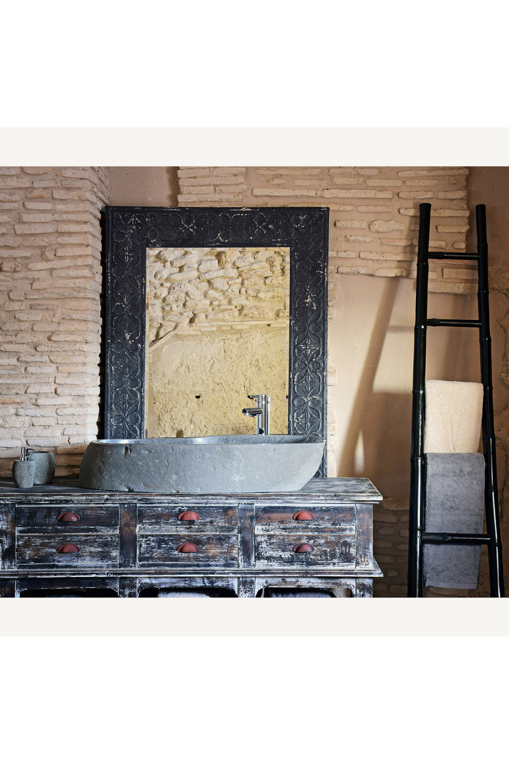 Gray Stone Bathroom Sink | Oroa.com