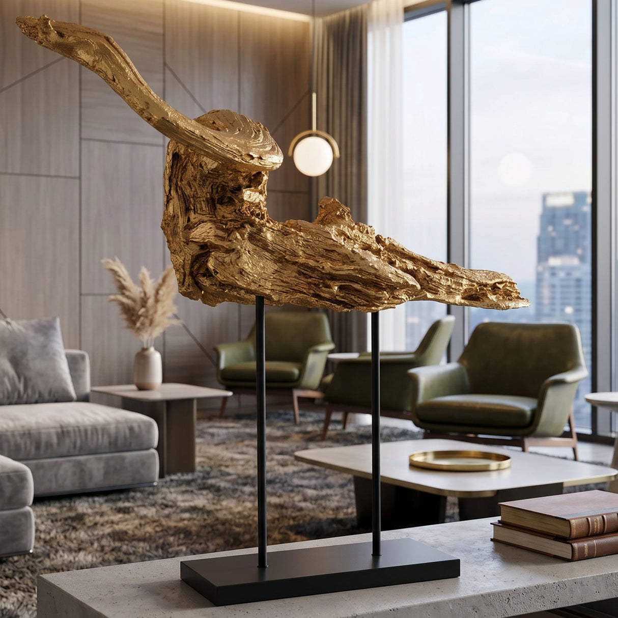 Gold Organic-Shaped Decorative Figure | Oroa.com