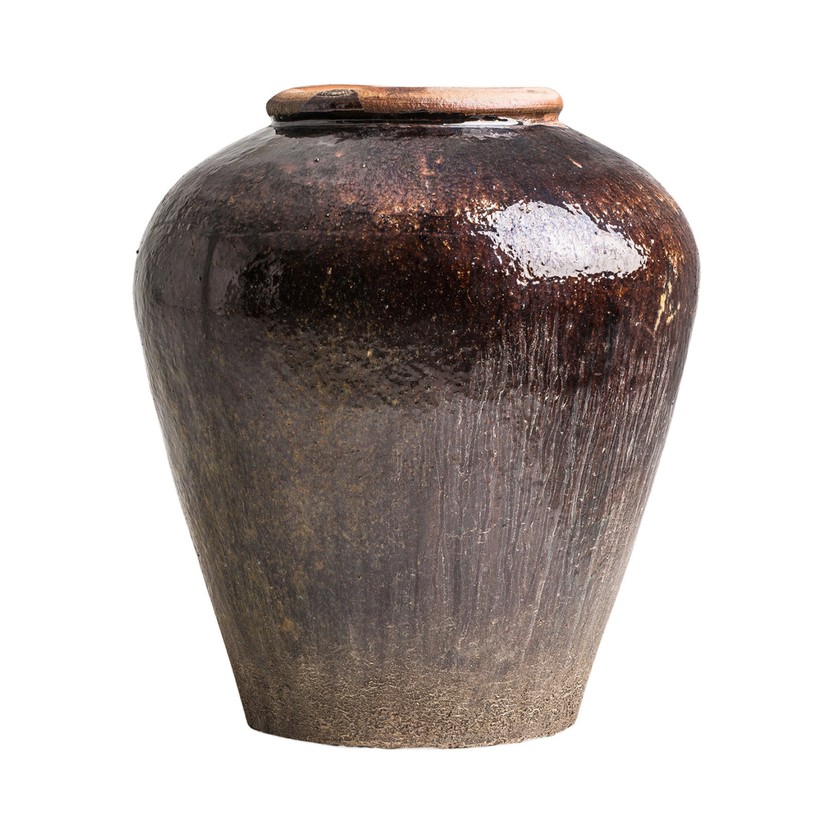 Aged Brown Ceramic Vase | Oroa.com