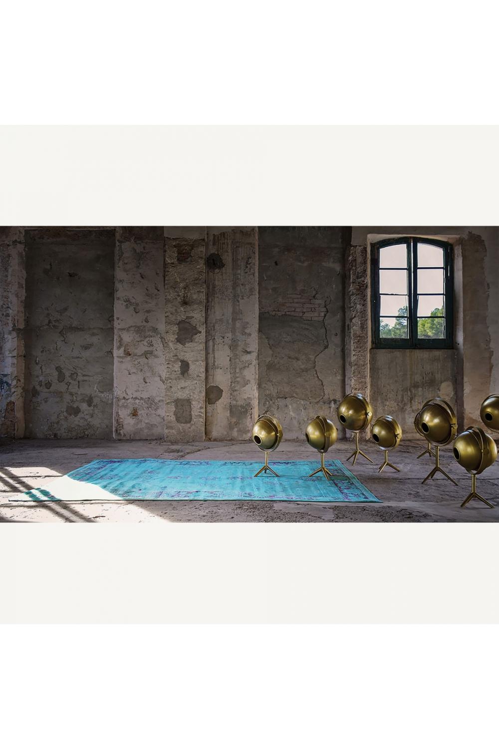 Turquoise Floral Area Rug 7'6" x 5' Suyay Rug | Oroa.com