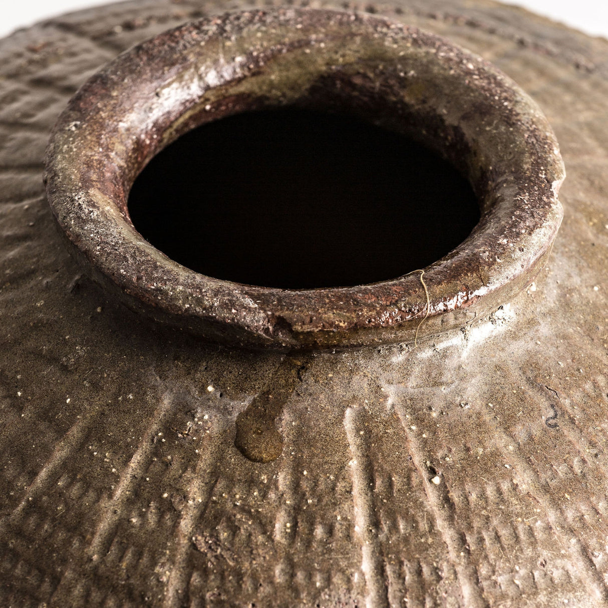 Antique Brown Ceramic Vase | Oroa.com