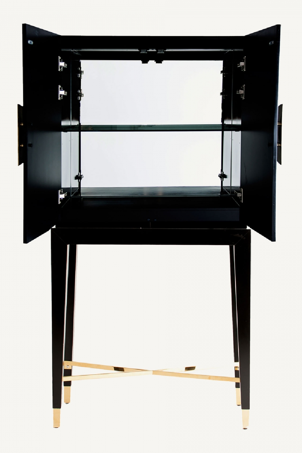 Black Wooden 2-Door Cabinet | Vical Home Vinh | Oroa.com