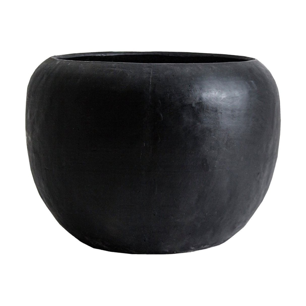 Modern European furniture - Black Terracotta Flower Pot - www.oroa.com | Oroa.com