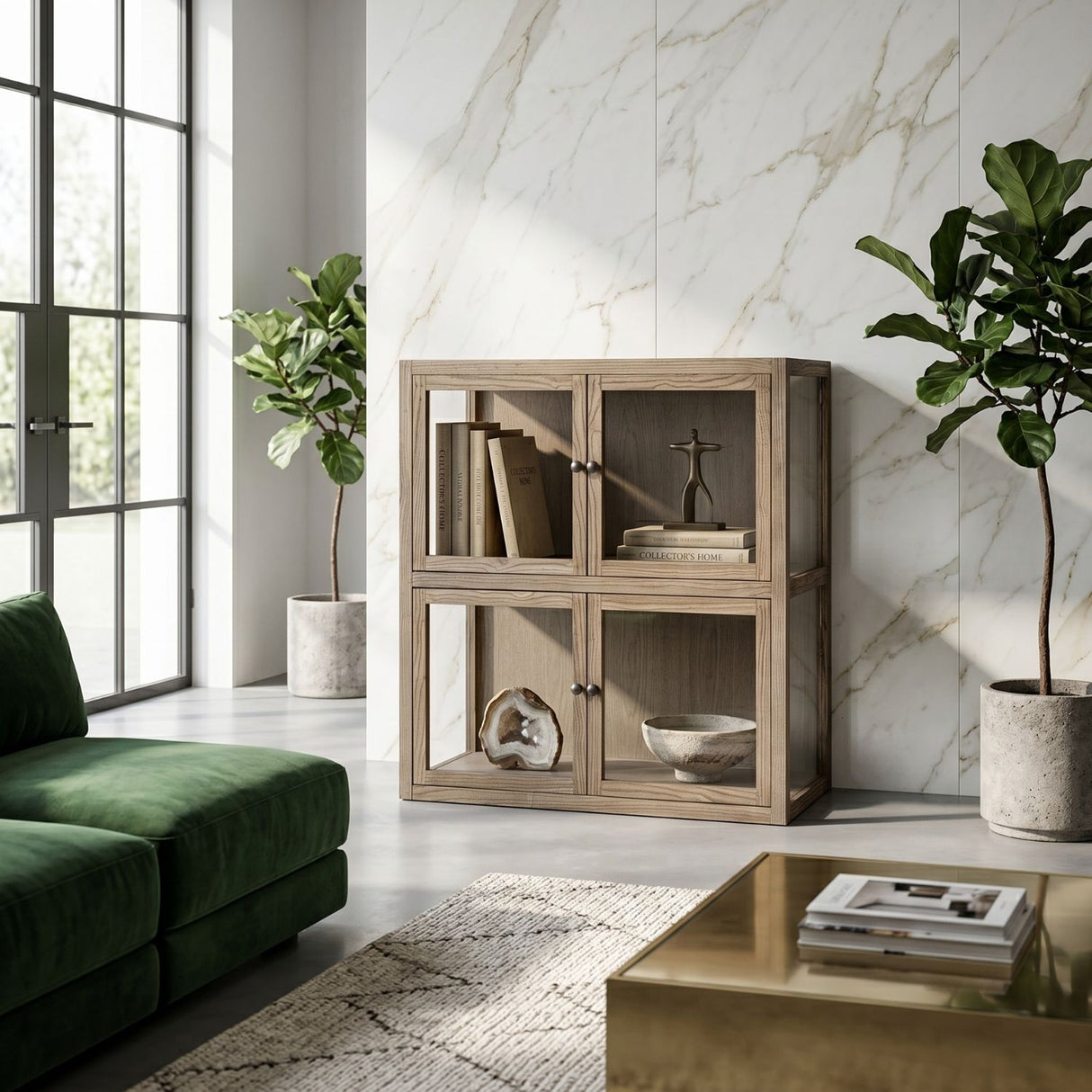Modern furniture - Elm Wood Modular Cabinet - www.oroa.com | Oroa.com