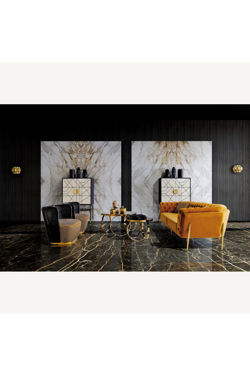 Gold Round Box | Vical Home | Oroat.com