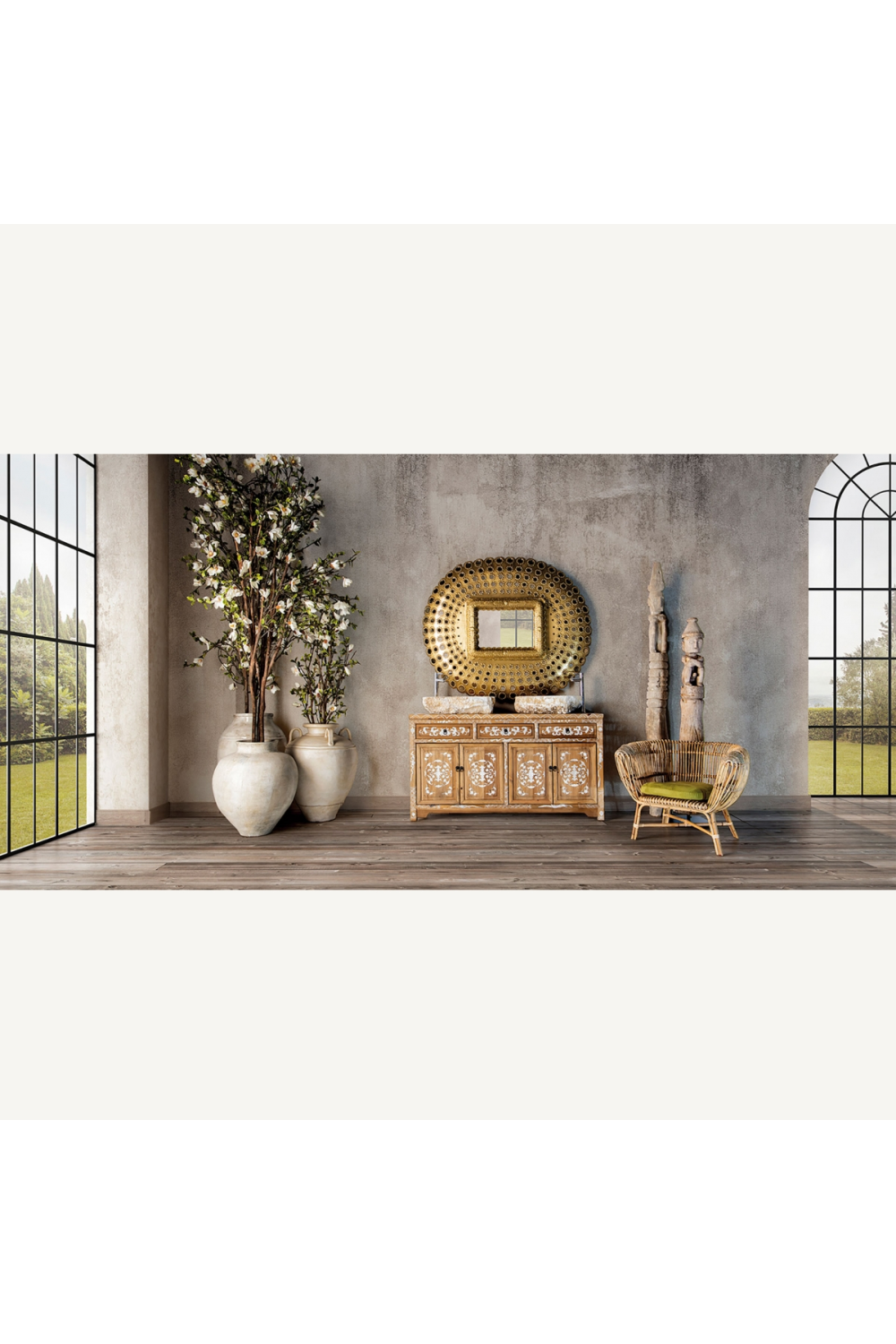 Handcarved Onyx Bathroom Sink | Vical Home Fiona | Oroa.com