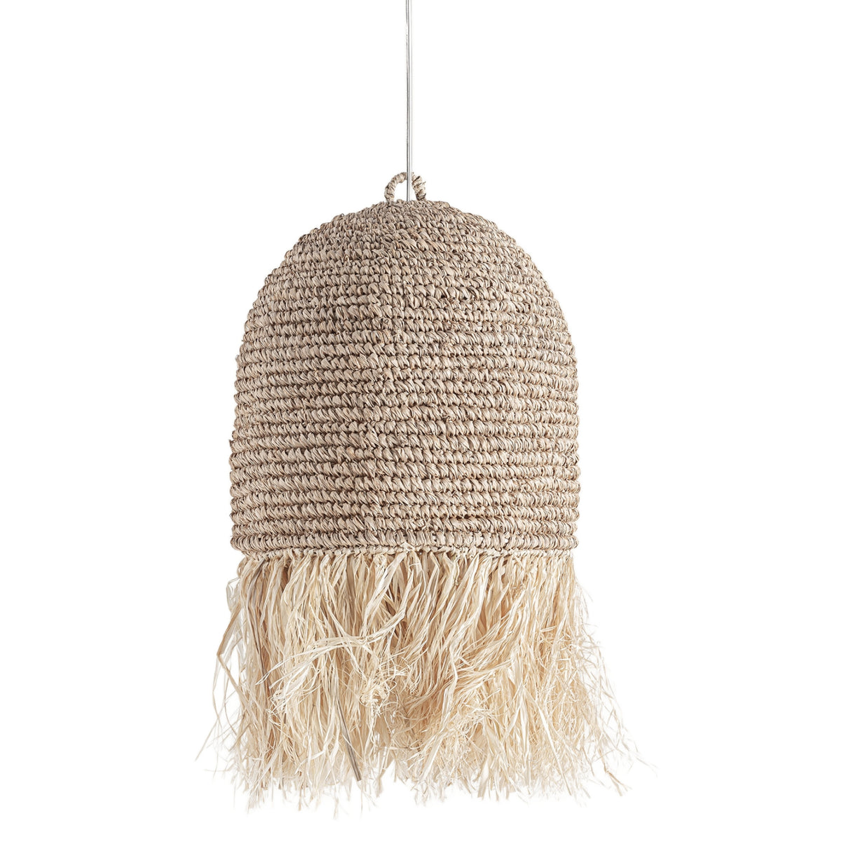 Modern furniture - Natural Fiber Fringed Pendant Light - www.oroa.com | Oroa.com