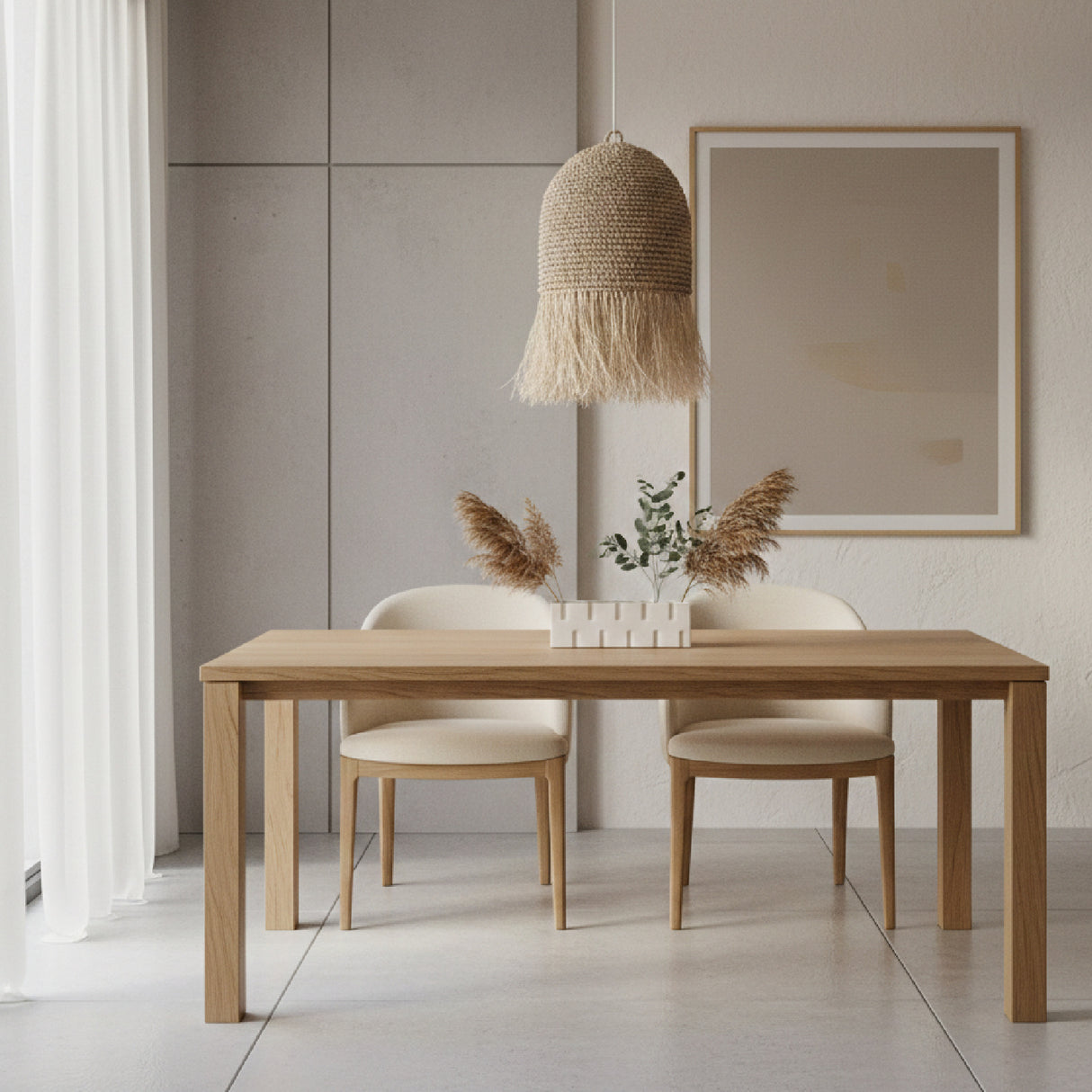 Modern furniture - Natural Fiber Fringed Pendant Light - www.oroa.com | Oroa.com