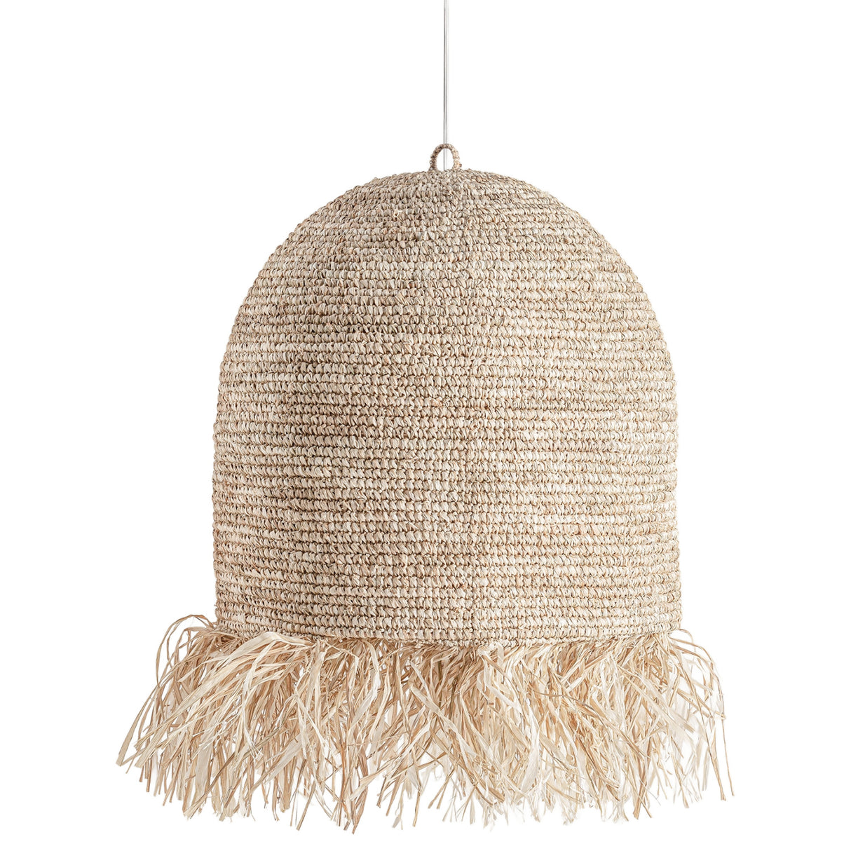 Modern furniture - Natural Fiber Fringed Pendant Light - www.oroa.com | Oroa.com