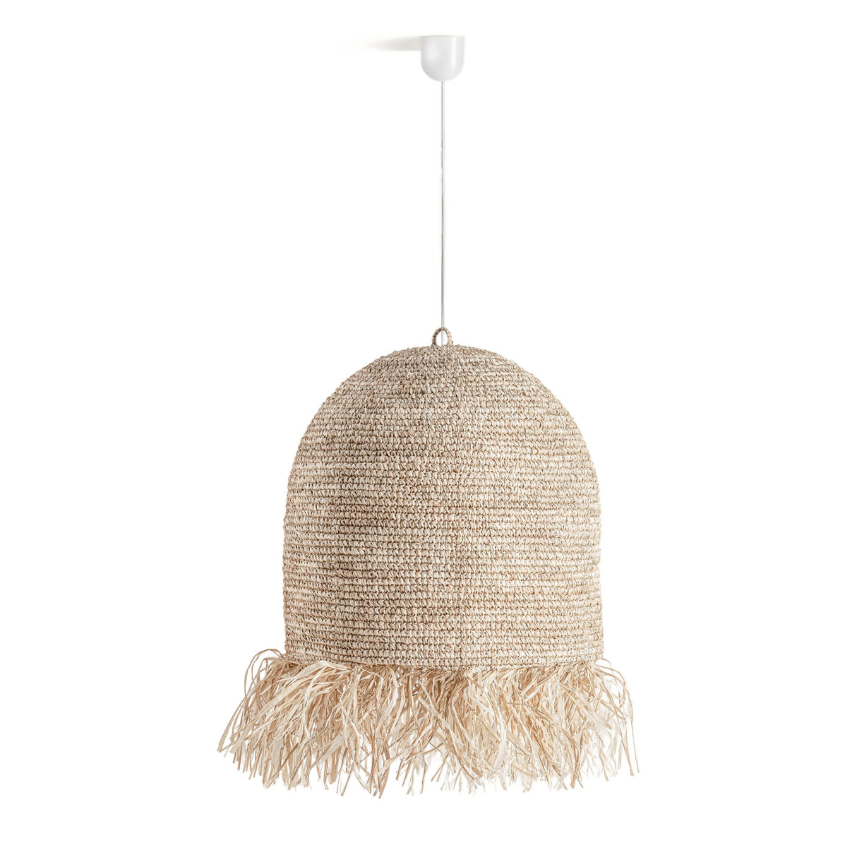 Modern furniture - Natural Fiber Fringed Pendant Light - www.oroa.com | Oroa.com
