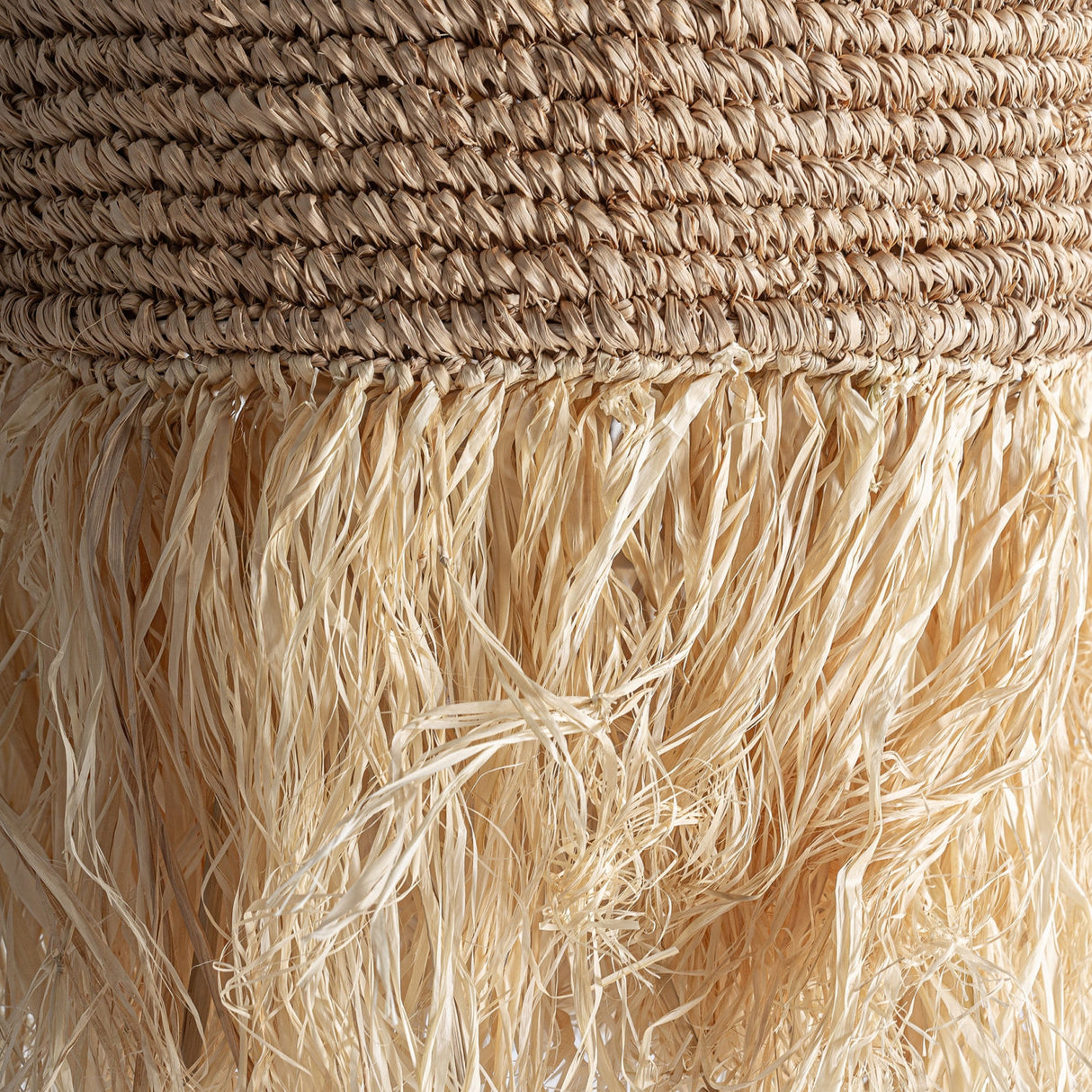 Modern furniture - Natural Fiber Fringed Pendant Light - www.oroa.com | Oroa.com