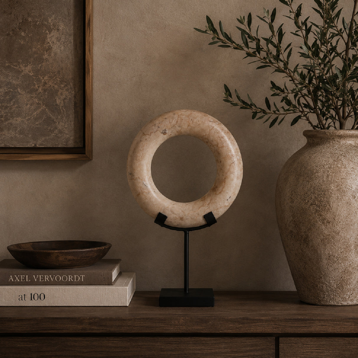 Modern European furniture - Round Marble Decorative Figure - www.oroa.com | Oroa.com