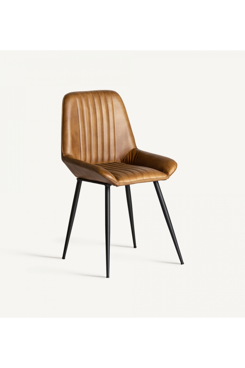 Camel Leather Dining Chair | Vical Home Morton | Oroa.com