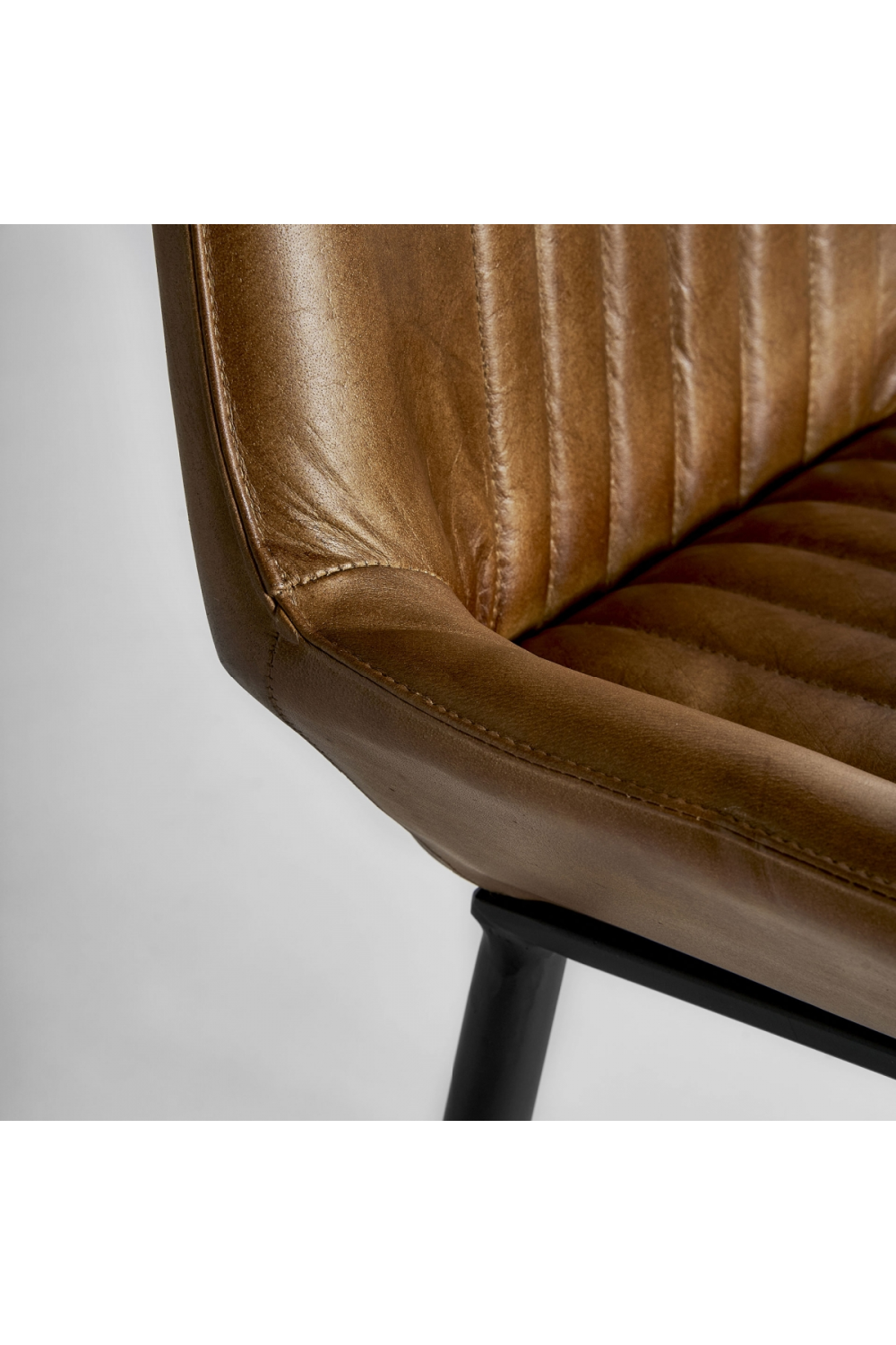 Camel Leather Dining Chair | Vical Home Morton | Oroa.com