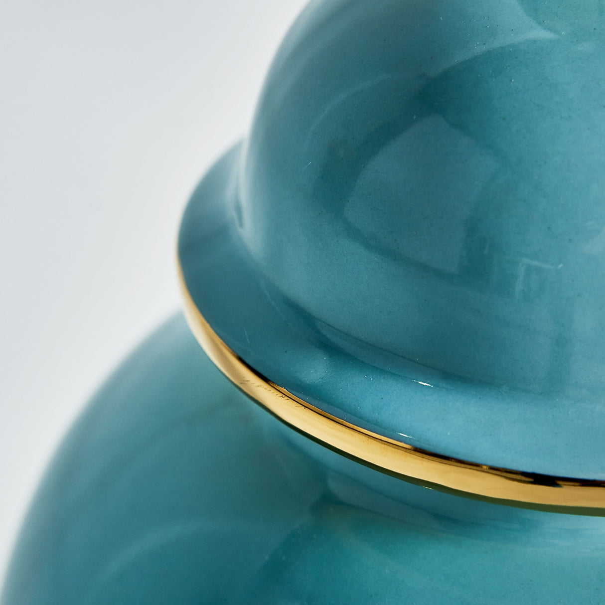 Modern furniture - Blue Ceramic Lidded Vase - www.oroa.com | Oroa.com